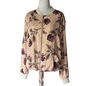 Saltwater Luxe Floral bomber jacket